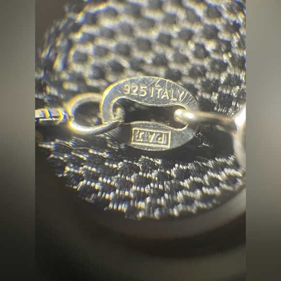 Elle 925 Sterling Silver Pearl and Ruby Accent Pendent W Box Chain 925 Necklace - Picture 10 of 12